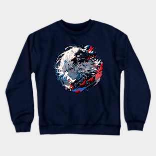 Black and blue Celestial being Crewneck Sweatshirt